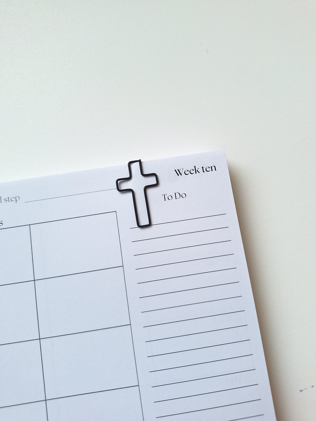Cross paperclip set - Black