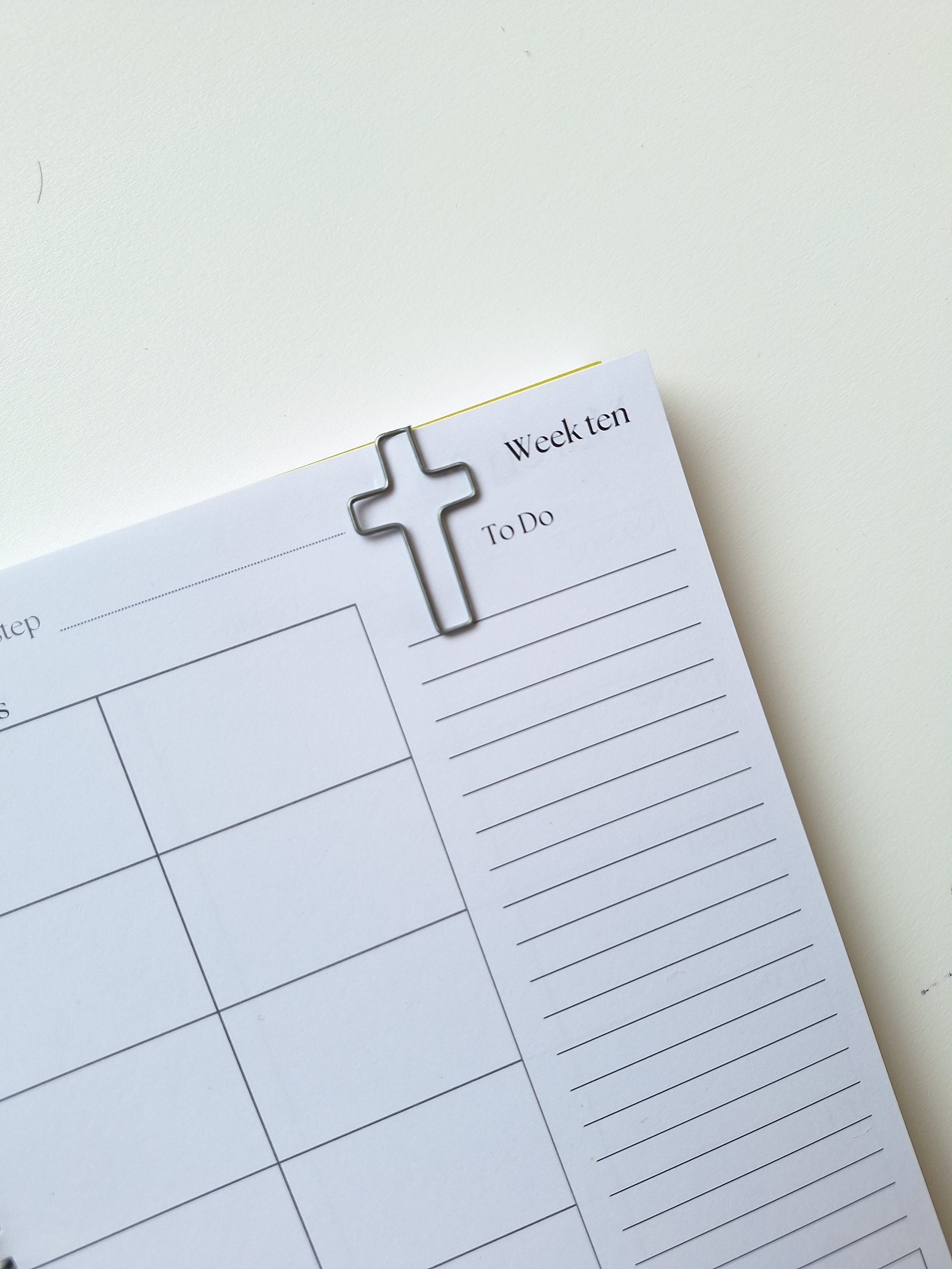 Cross paperclip set - Silver