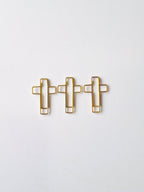 Cross paperclip set -Gold