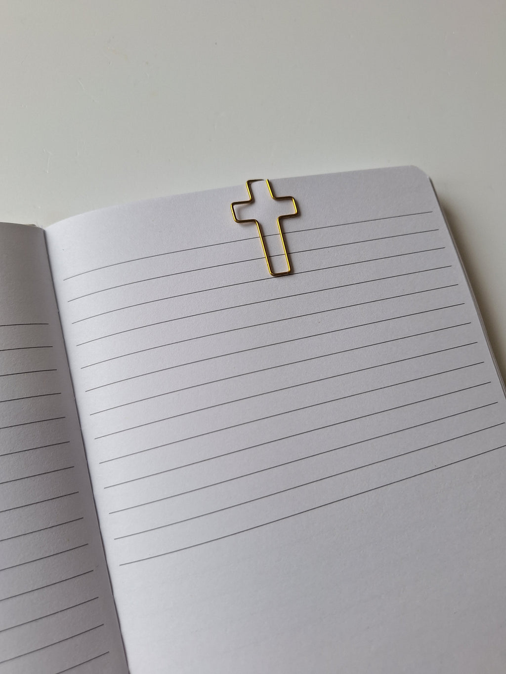Cross paperclip set -Gold