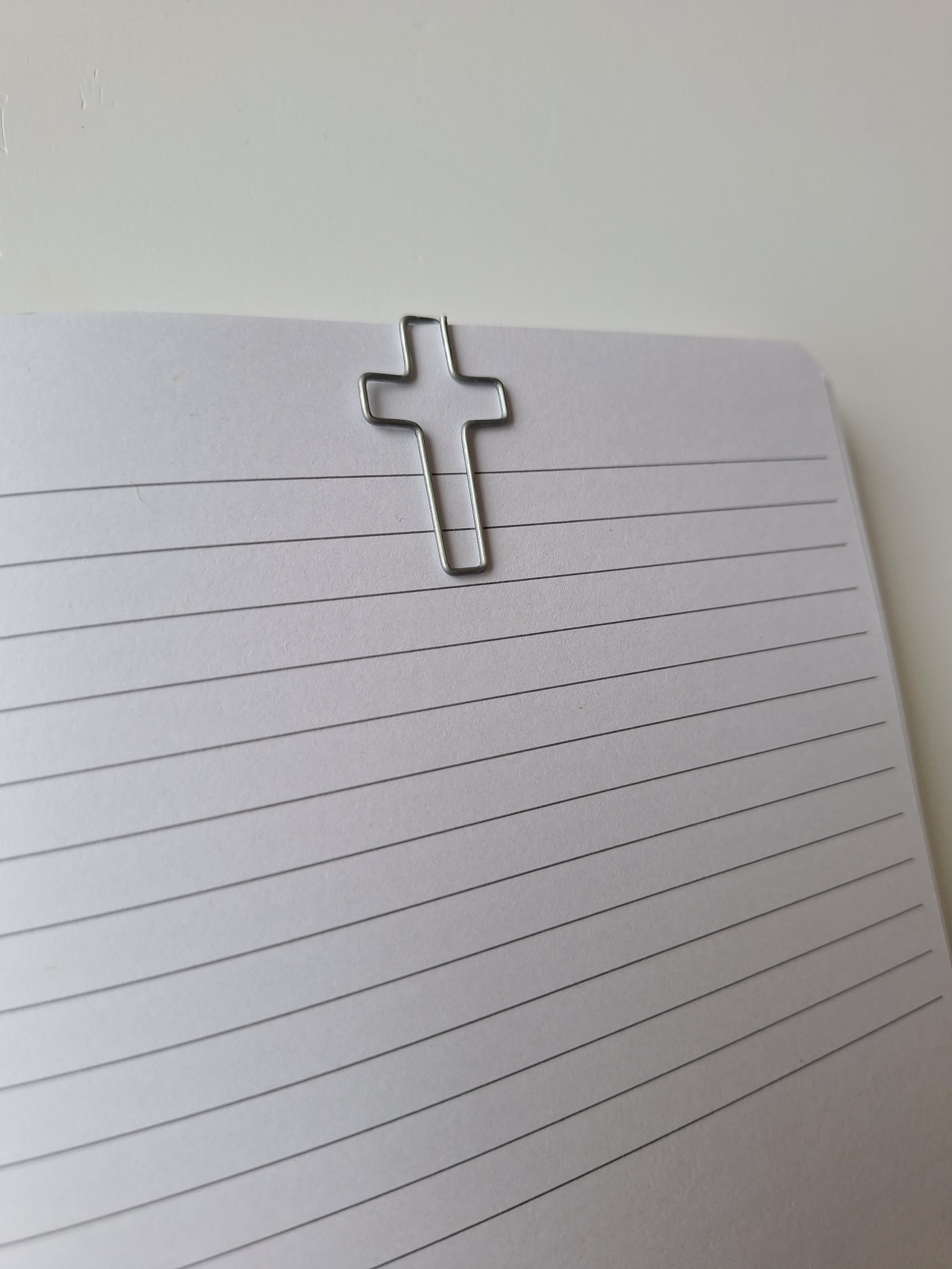 Cross paperclip set - Silver