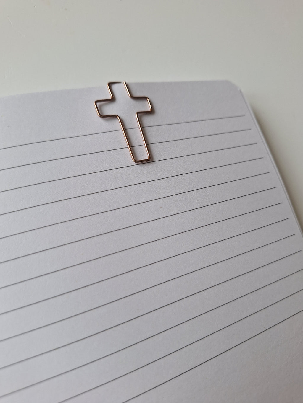Cross paperclip set - Rose Gold