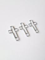 Cross paperclip set - Silver