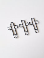 Cross paperclip set - Black