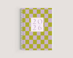 2026 Checkered Green Planner