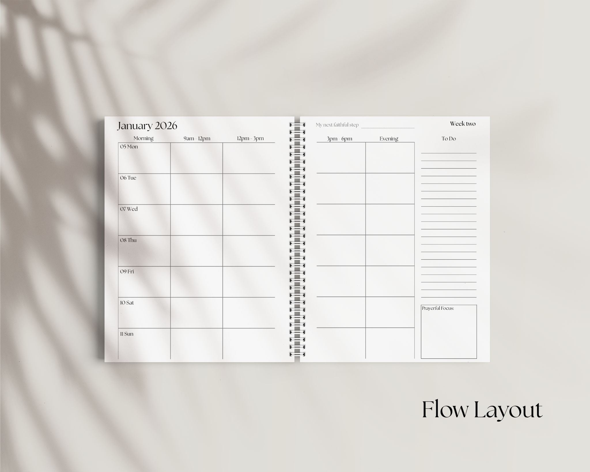 2026 Checkered Green Planner