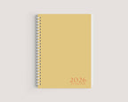 2026 Minimalist Yellow Planner